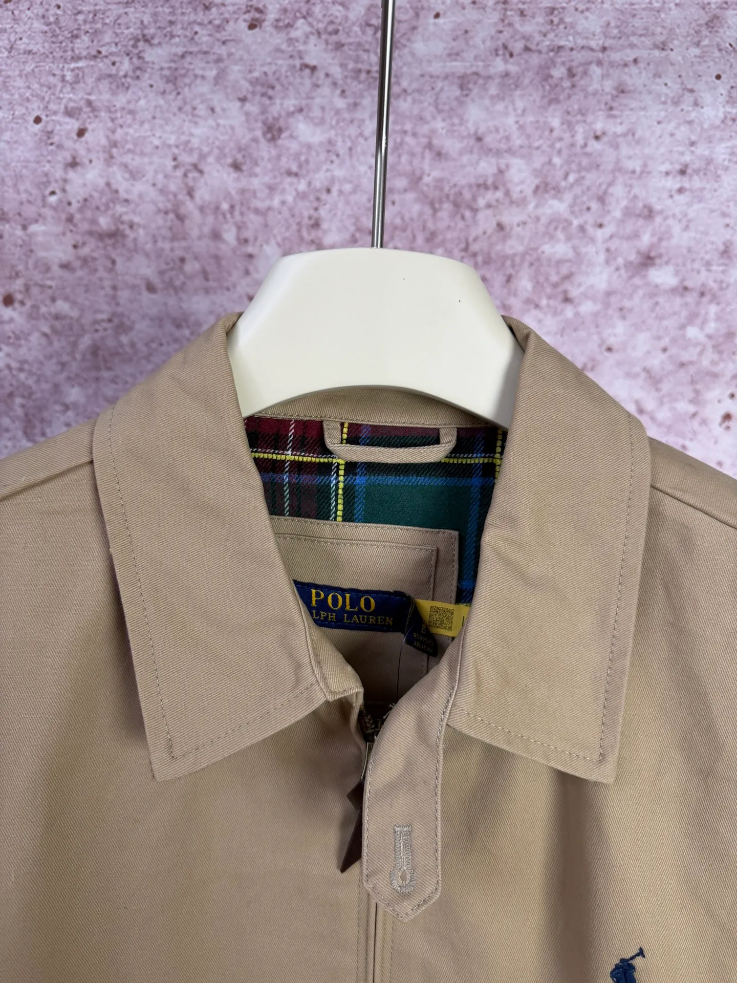 P330 Raff classic pony executive jacket, original twill cotton fabric with inner plaid fabric, customized hardware accessories, fine workmanship inside and outside to maintain the original details, simple version, old money style, casual matching